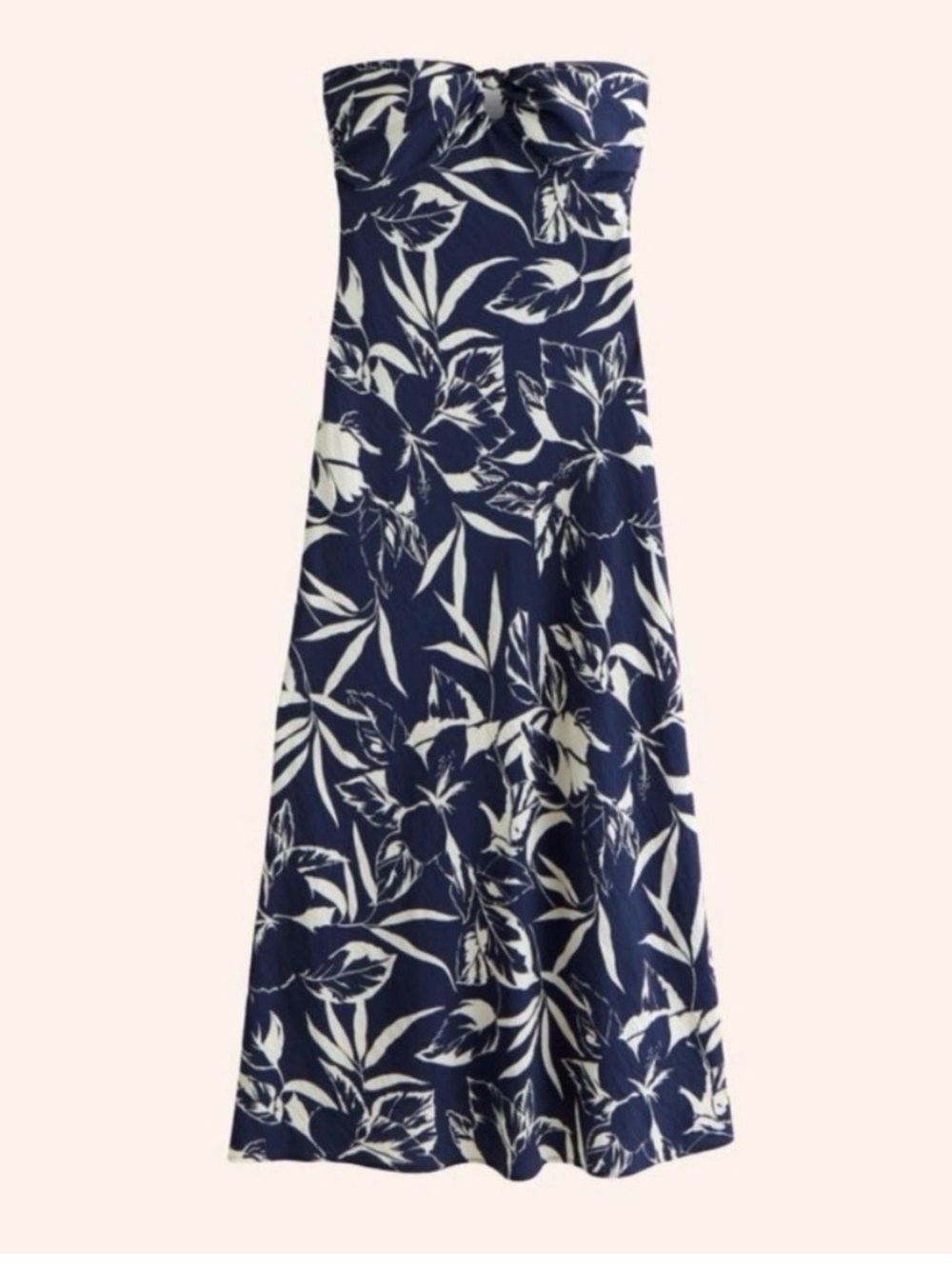 Abercrombie & Fitch Navy and White Floral Maxi Dress